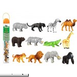 Safari Ltd. Wild TOOB with 12 Great Jungle Friends Including a Giraffe Brown Bear Tiger Camel Lion Crocodile Gorilla Hippo Rhino Zebra Panther and Elephant Discontinued by Manufacturer  B000BNEOS0